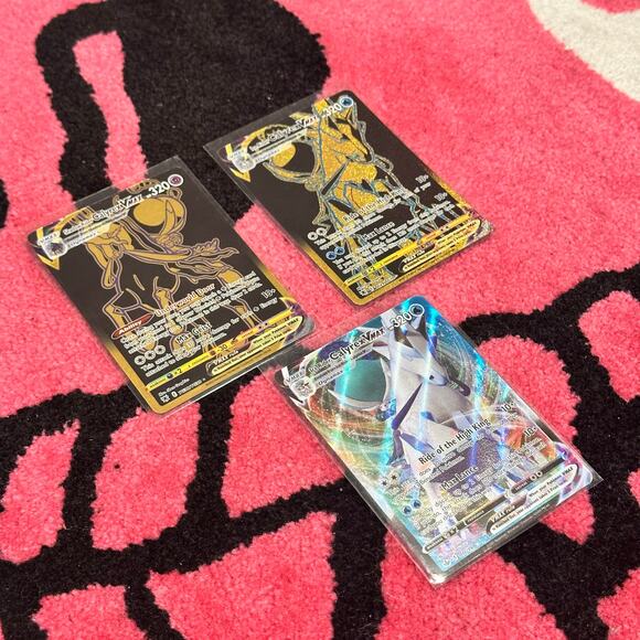 Shadow Rider & Ice Rider Calyrex VMAX Gold Bundle Pokémon - Picture 3 of 7